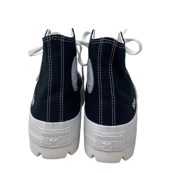 Converse Ctas Lugged Canvas Black Silver Women Shoe Casual Custom 571211C-WTBLWT - Picture 8 of 12